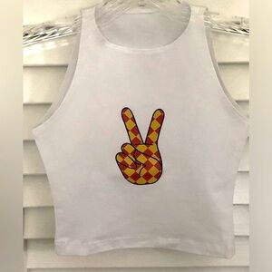 Sleeveless Crop Tank Top